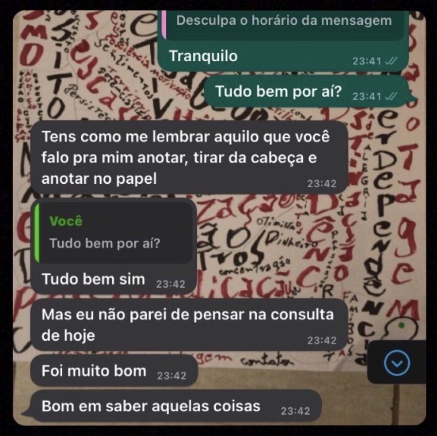 Depoimento de paciente