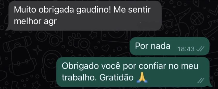 Depoimento de paciente