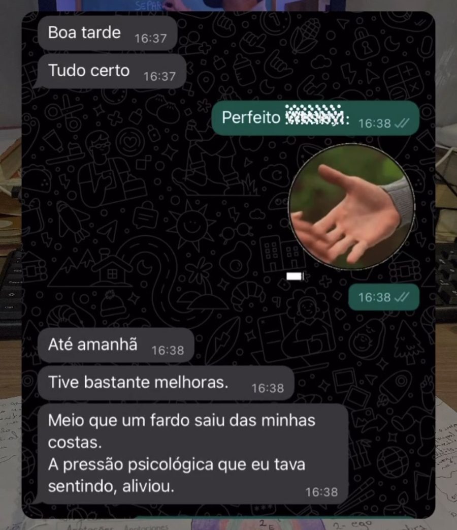 Depoimento de paciente