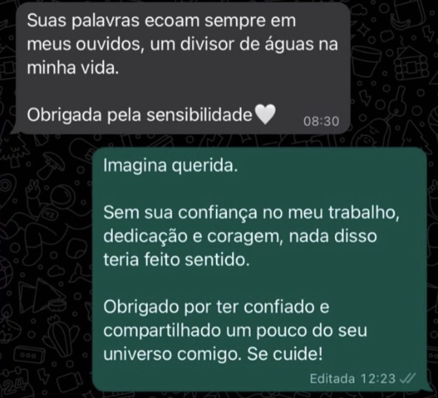 Depoimento de paciente